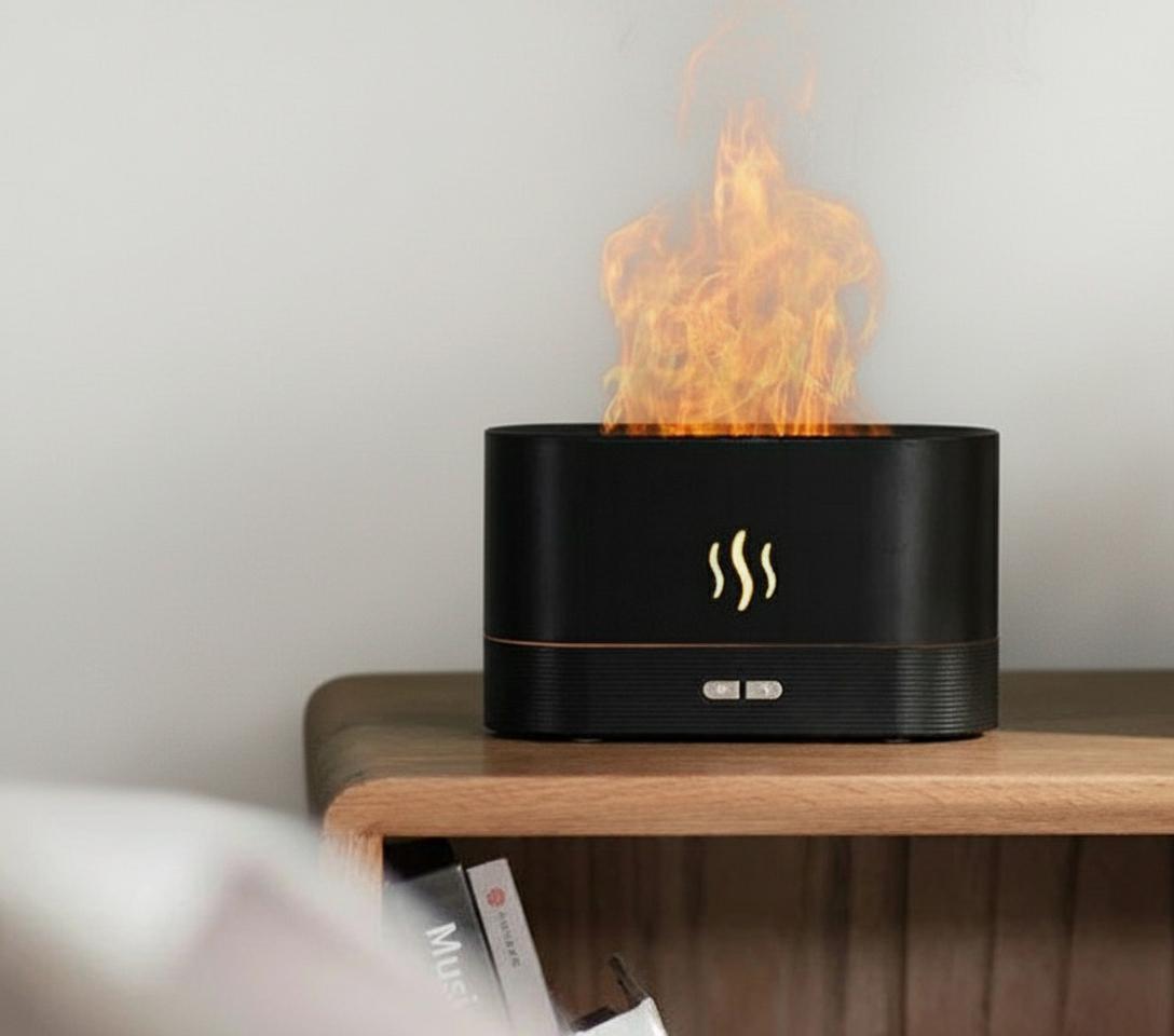 Diffuseur d’arômes Kinscoter – Humidificateur d’air à brume fraîche et lumière apaisante