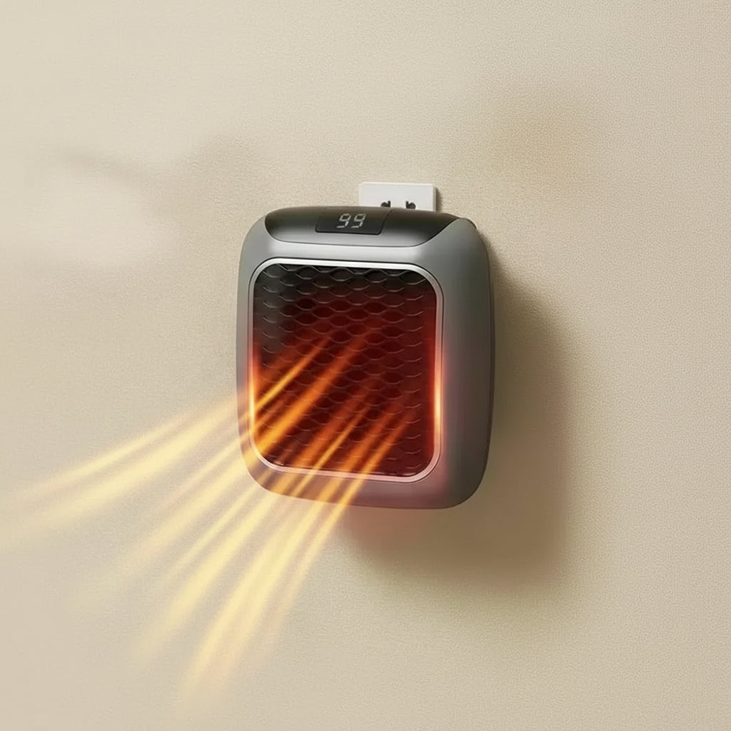 Chauffage électrique portable 800 W – Compact, silencieux et éco-économe