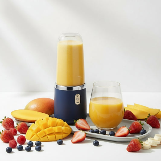 Mixeur Portable à 6 Lames – Blender Rechargeable pour Smoothies, Jus et Milkshakes